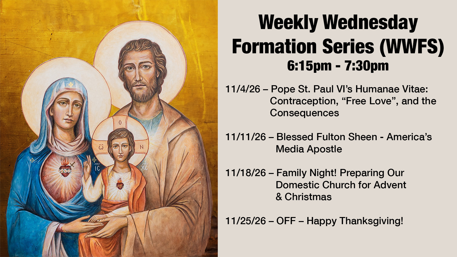 Upcoming Topics
