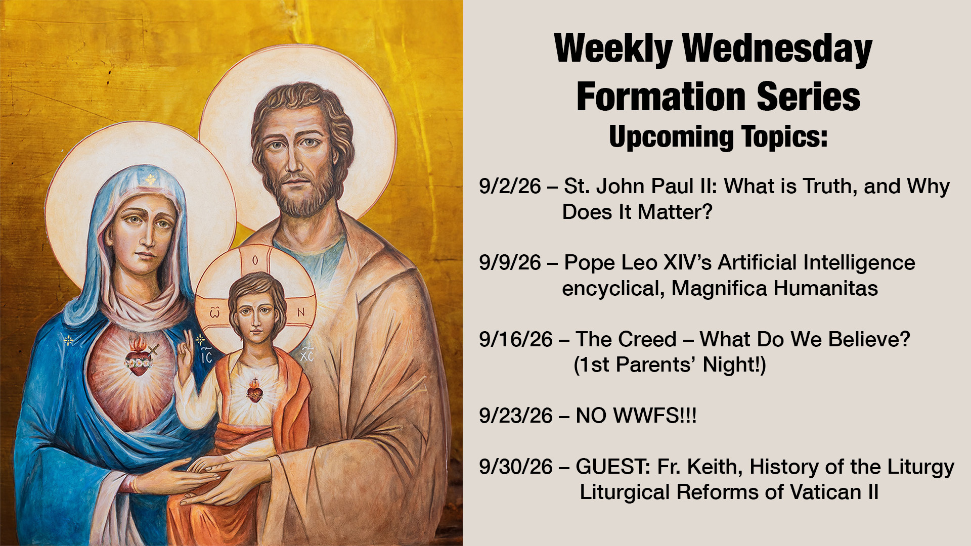 Upcoming Topics