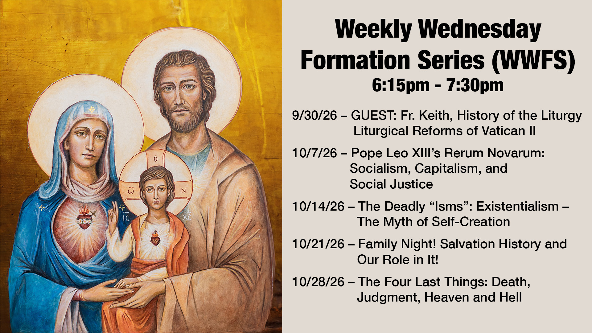 Upcoming Topics