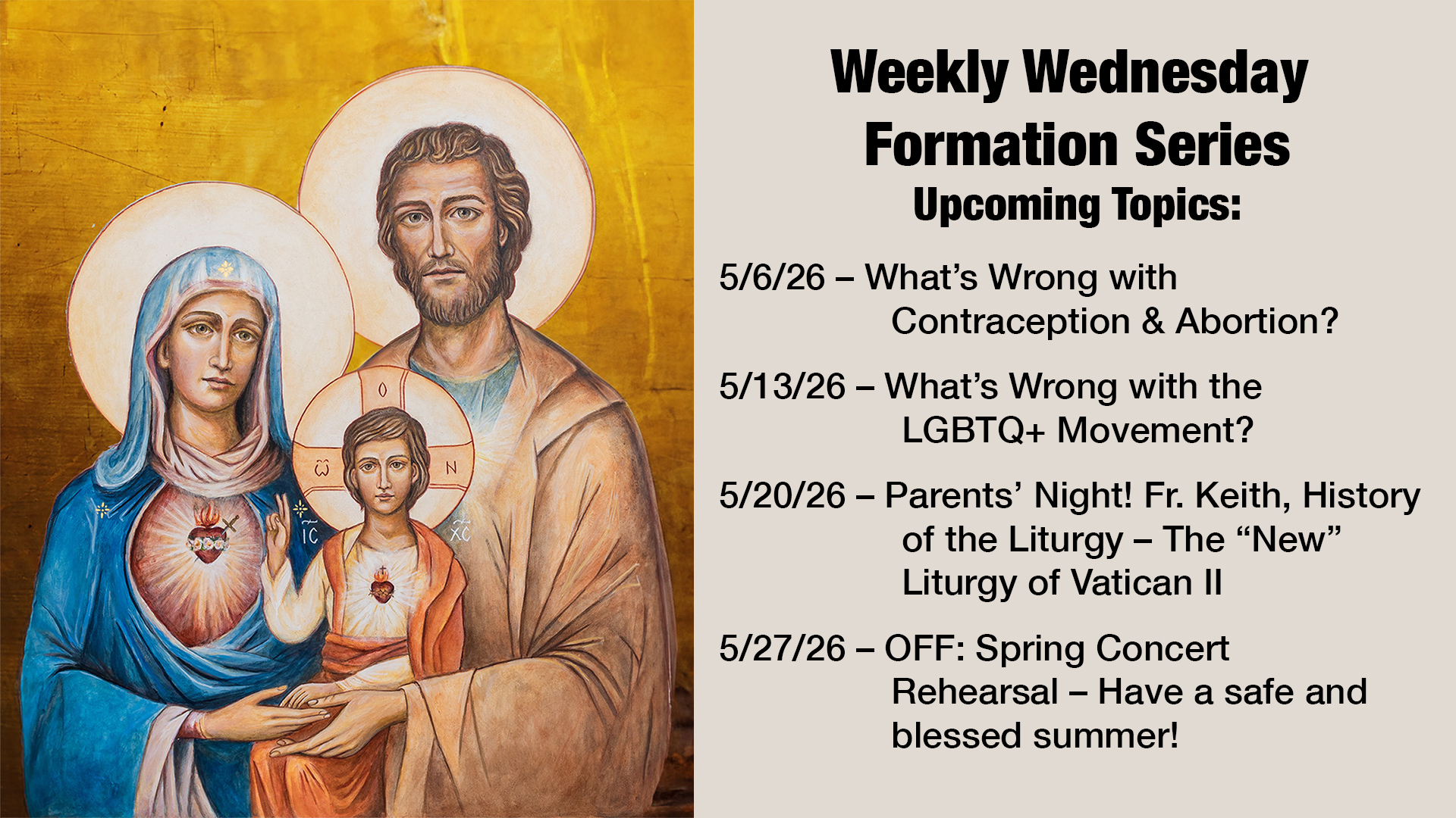 Upcoming Topics